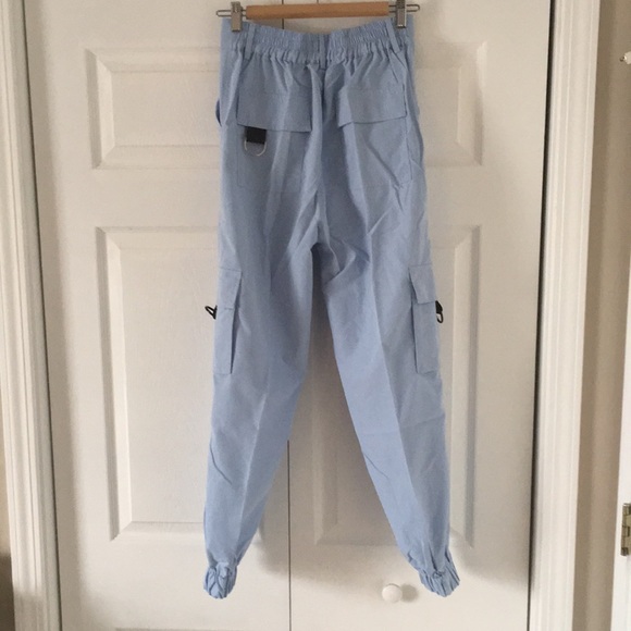 Zaful Flap Pocket Beam Fleet O-Ring Cargo Pants - Picture 3 of 5